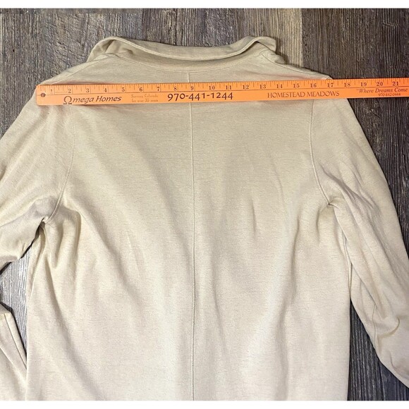 Soft Surroundings Long Modal Cardigan Medium Tan Knit Open Front Style 2EG80 - Picture 11 of 11